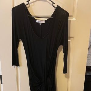 Black wrap dress
